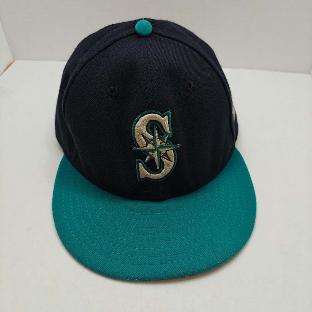 Vintage Seattle Mariners New Era 59Fifty Authentic Collection Hat Cap Size 7